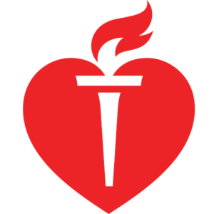 The heart from the American Heart Association logo.