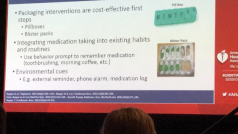 Slide showing example of printable pill box with app capabilities
