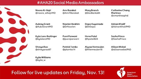 Following #AHA20 Sessions Programming